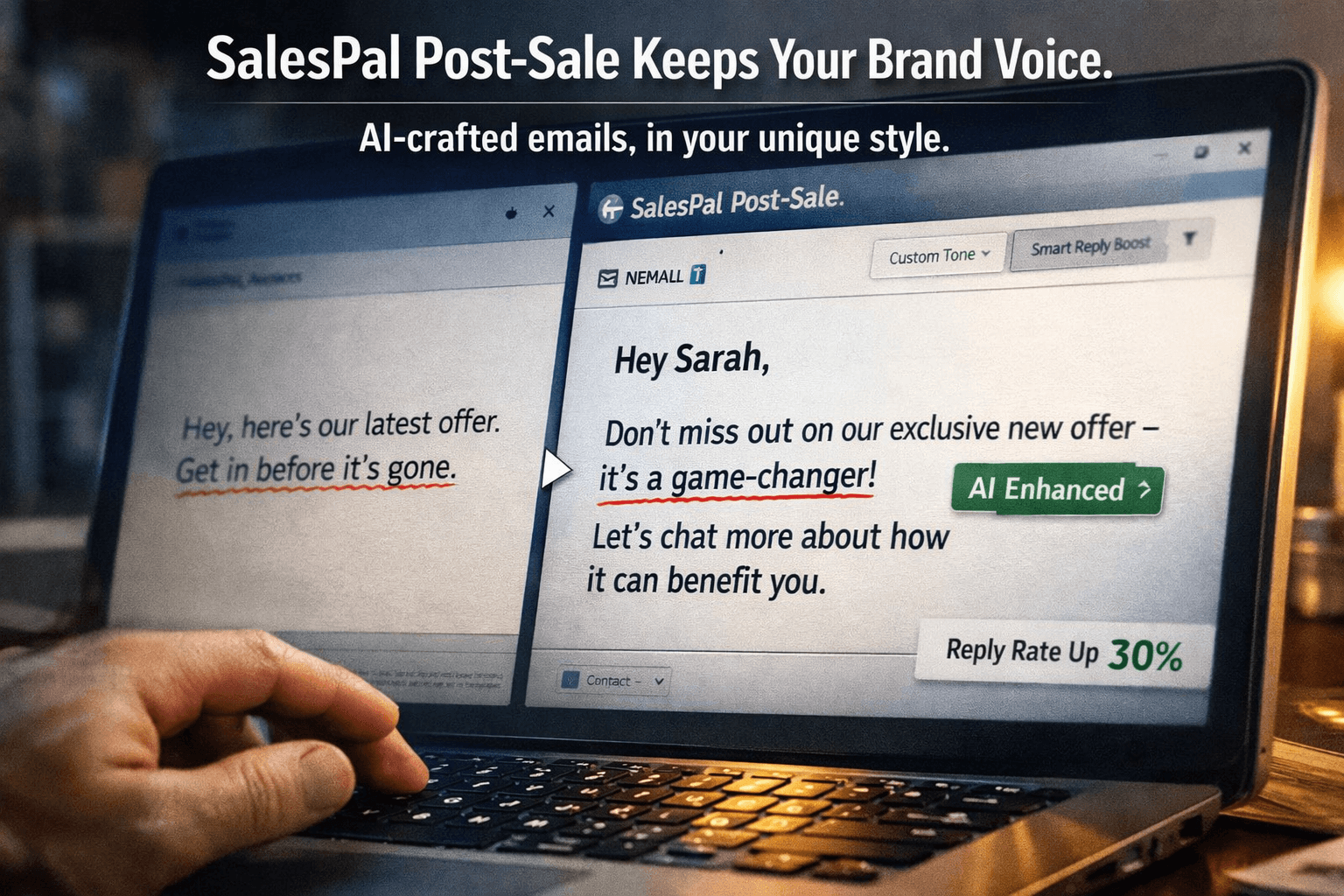 One Feature Adds 30% Replies