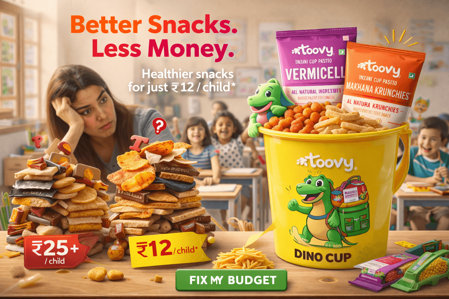 Snack Cost < $1 Per Kid