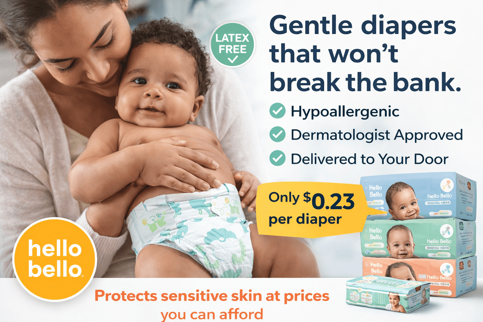 Did you know most disposable diapers contain hidden latex?