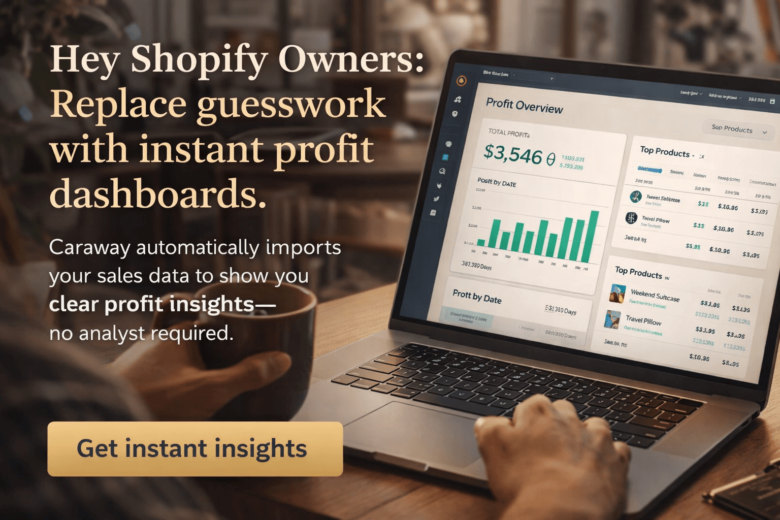 Shopify owners, your profit data just got crystal clear.