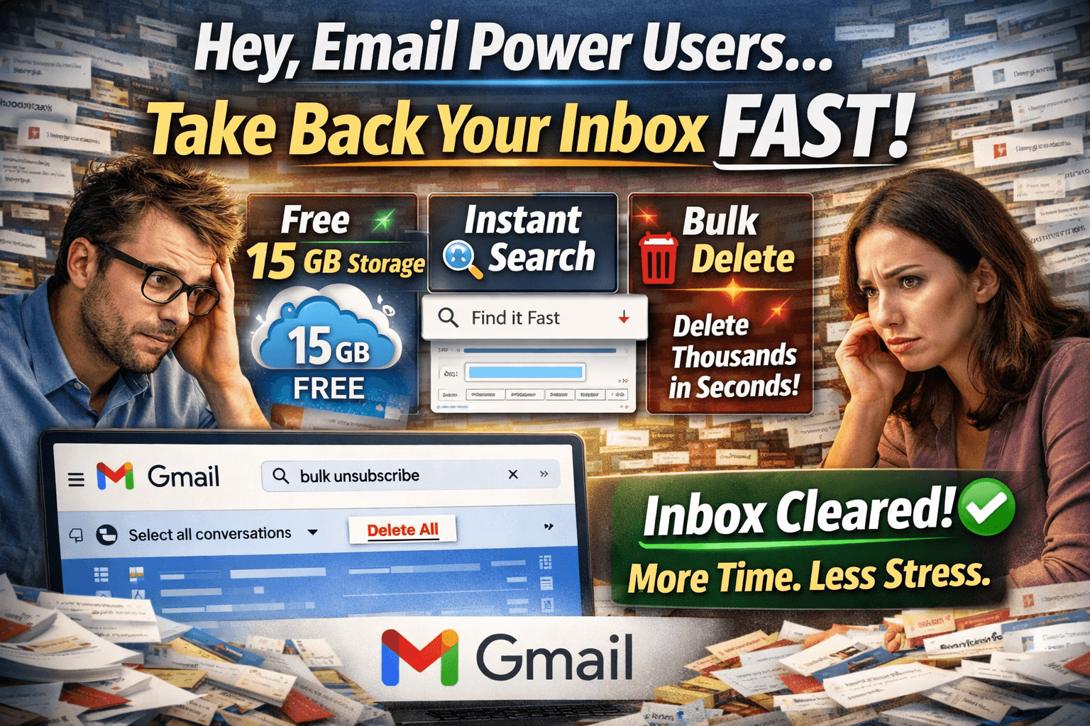 Email pros, are you drowning in messages? Let’s fix that.