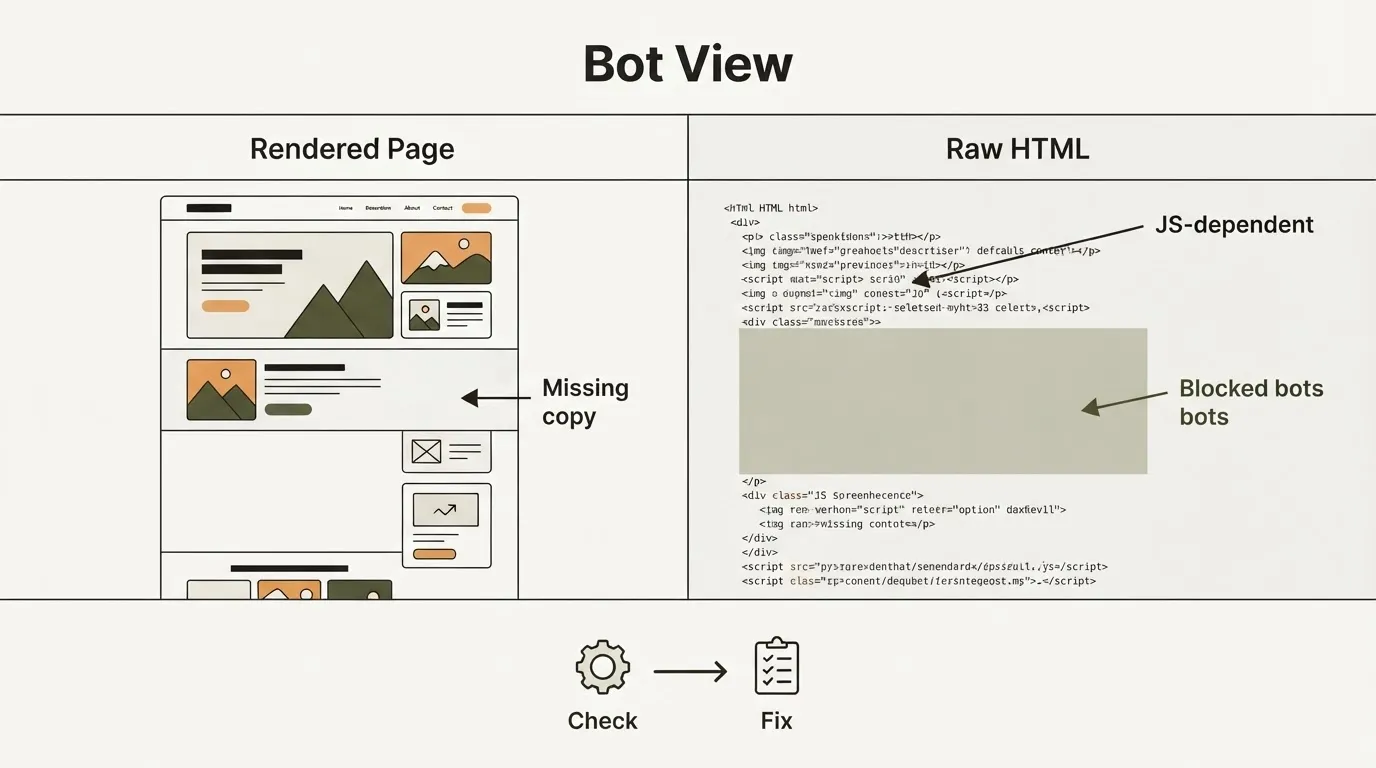 5 Minutes to See Your Site Like GPTBot | AI Crawler Optimization
